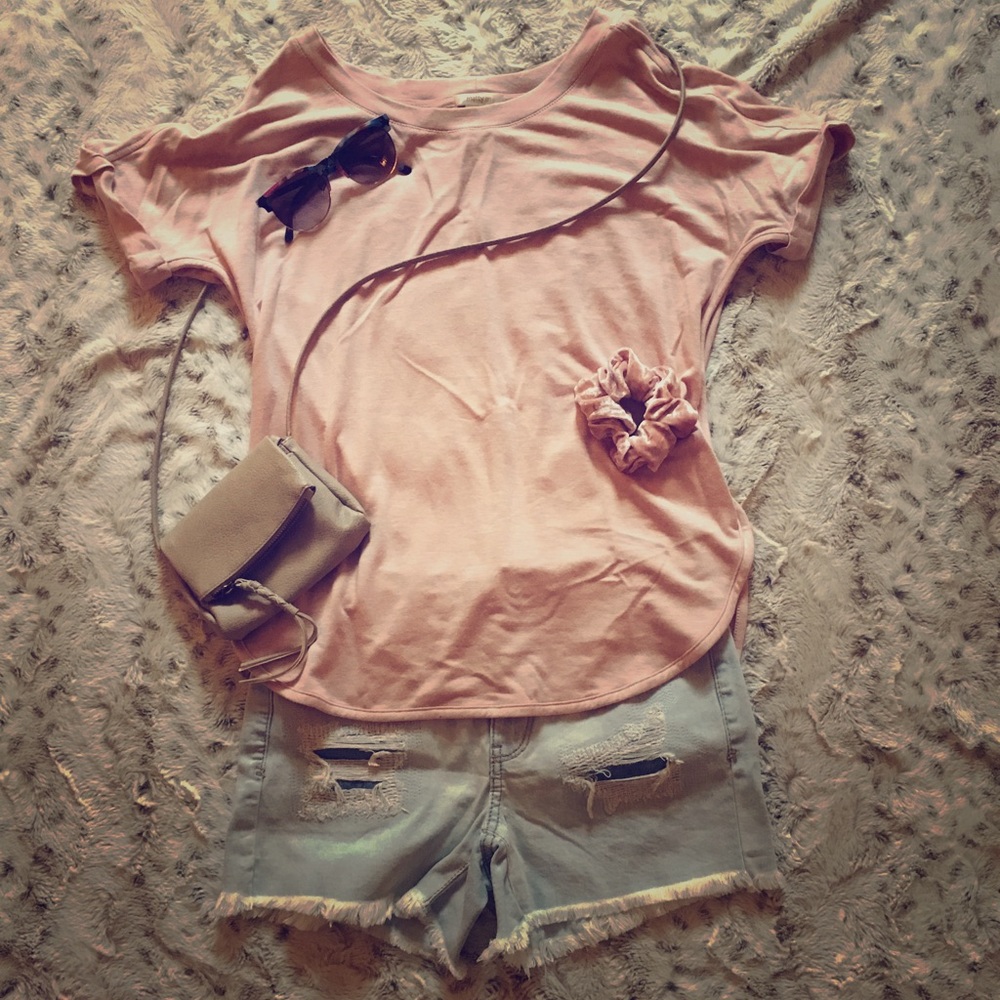 Flowing pink top